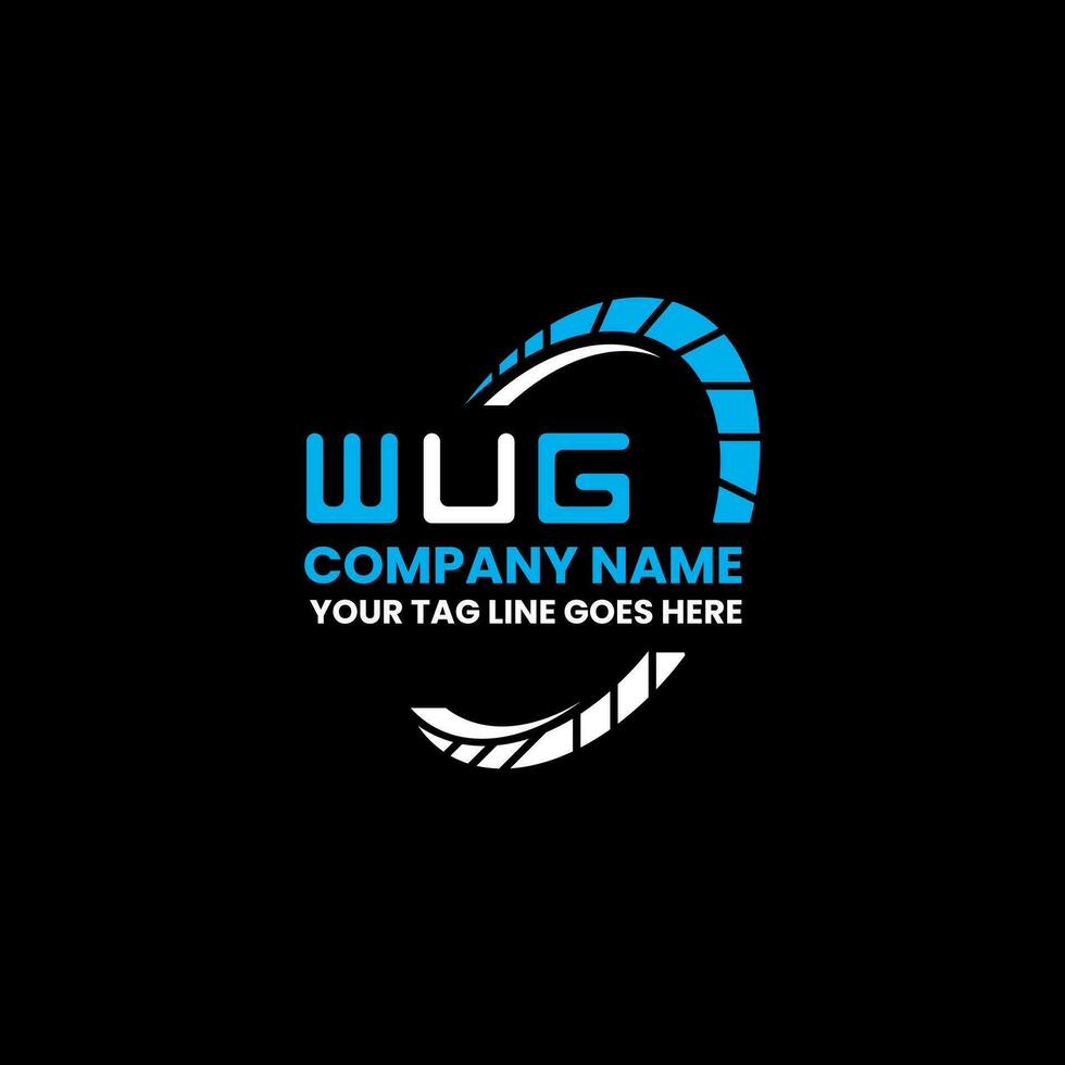 wug brief logo vector ontwerp, wug gemakkelijk en modern logo. wug luxueus alfabet ontwerp