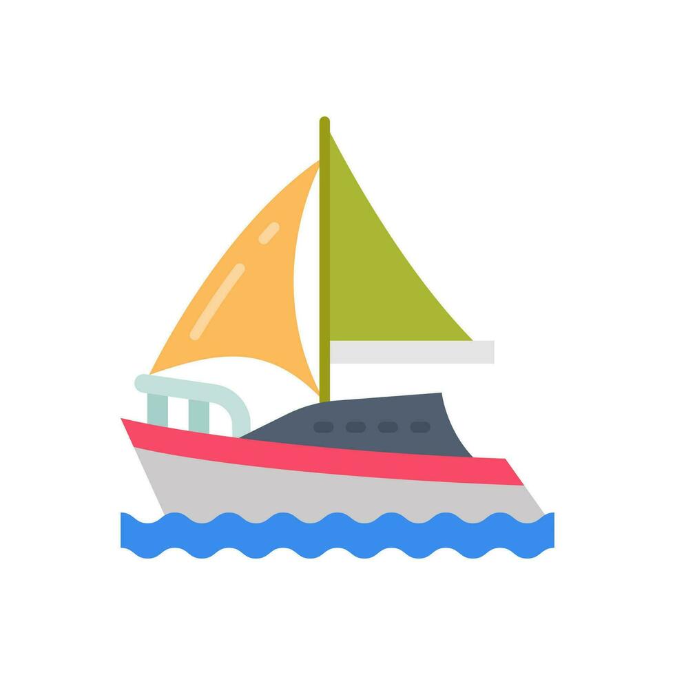 zeilboot icoon in vector. illustratie vector