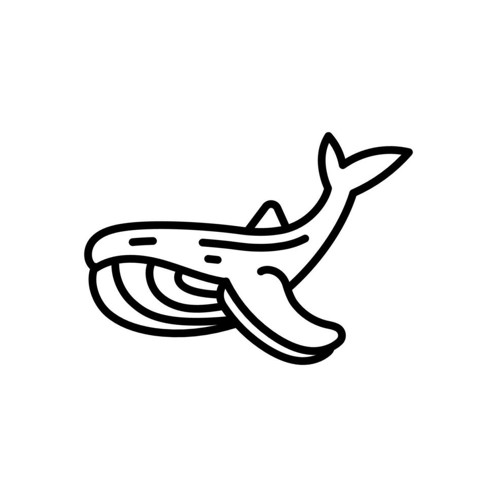 walvis icoon in vector. illustratie vector