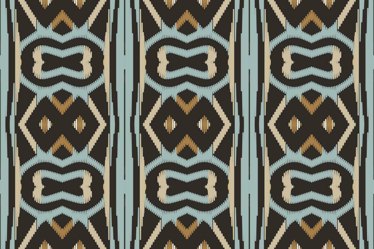 motief ikat naadloos patroon borduurwerk achtergrond. ikat kader meetkundig etnisch oosters patroon traditioneel. ikat aztec stijl abstract ontwerp voor afdrukken textuur,stof,sari,sari,tapijt. vector