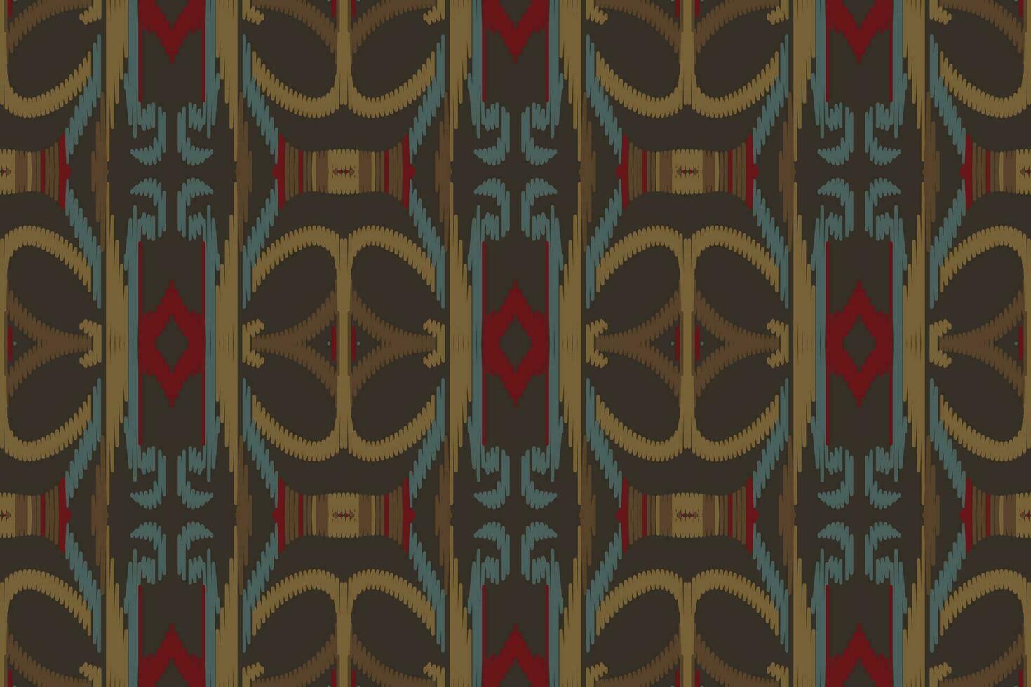motief ikat naadloos patroon borduurwerk achtergrond. ikat vector meetkundig etnisch oosters patroon traditioneel. ikat aztec stijl abstract ontwerp voor afdrukken textuur,stof,sari,sari,tapijt.