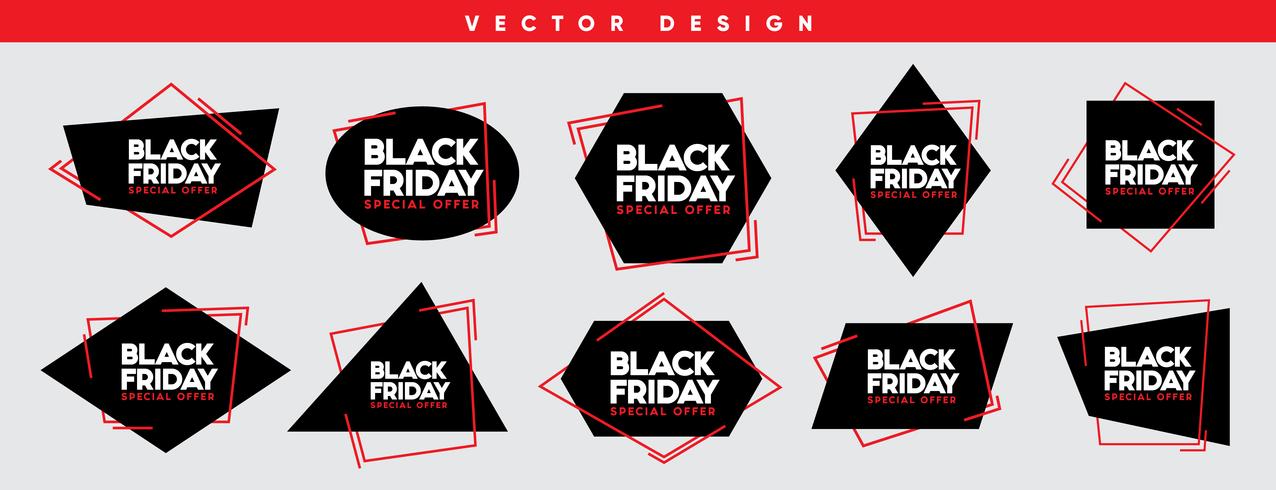 Black Friday verkoop vectorillustratie vector