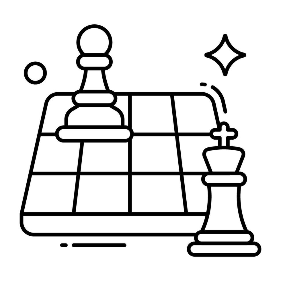 creatief ontwerp icoon van schaakbord vector
