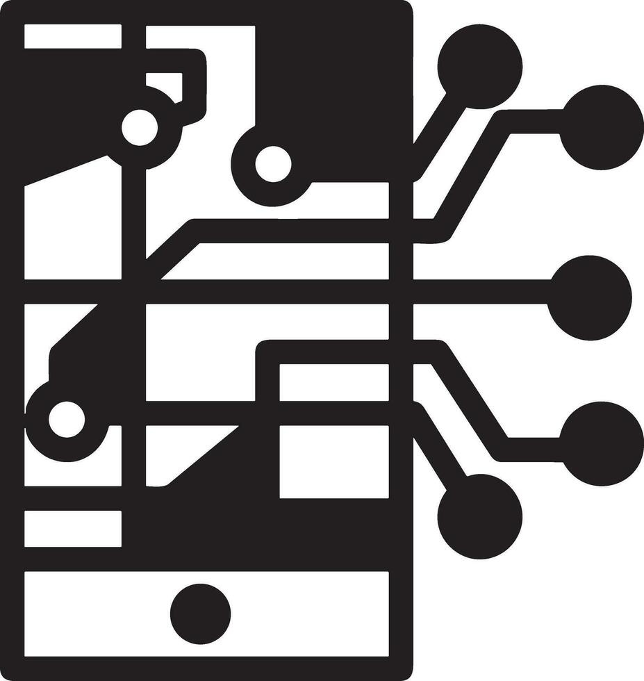 kunstmatig intelligentie- icoon symbool vector afbeelding. illustratie van de hersenen robot aan het leren menselijk slim algoritme ontwerp afbeelding.