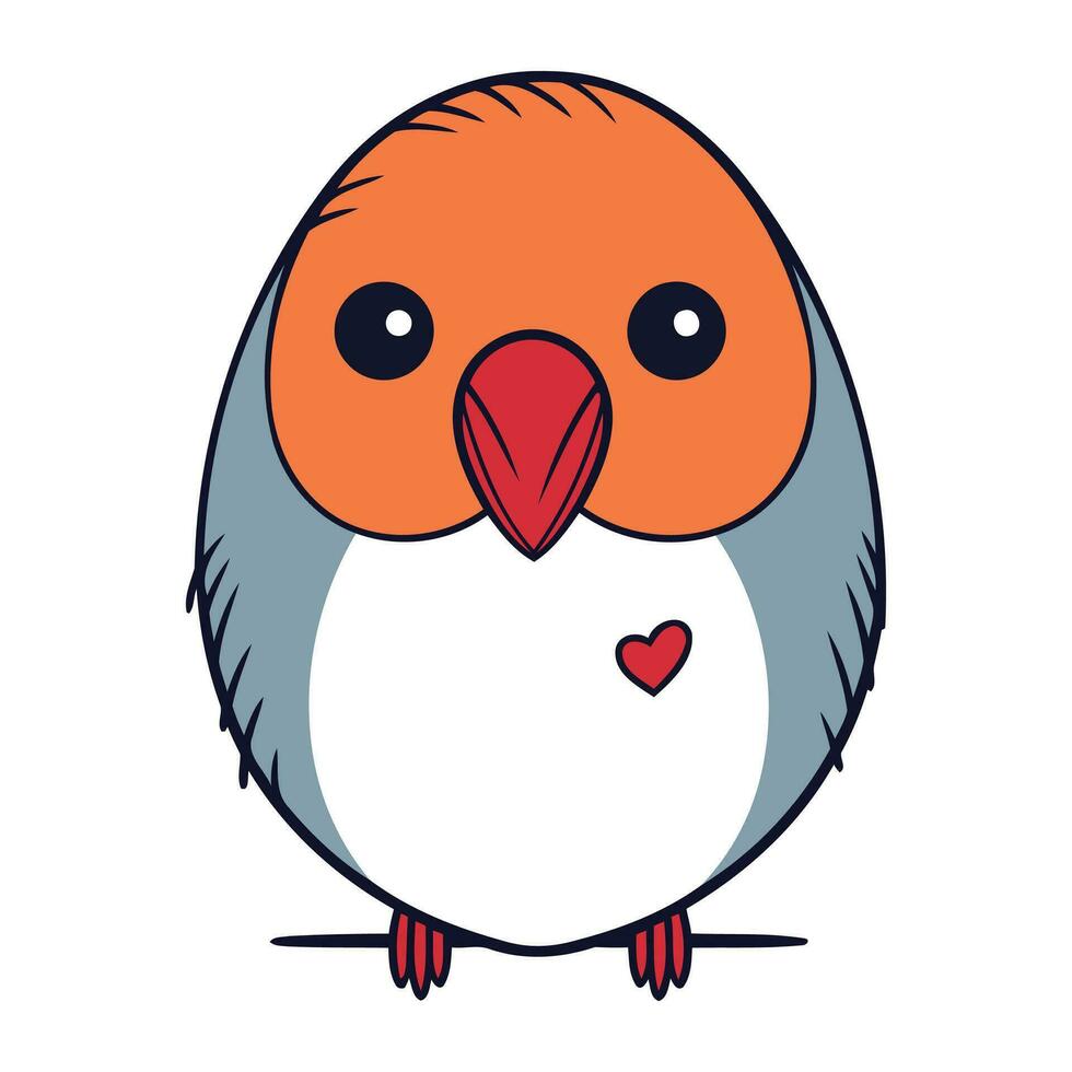 schattig vogel tekenfilm icoon over- wit achtergrond kleurrijk ontwerp vector illustratie