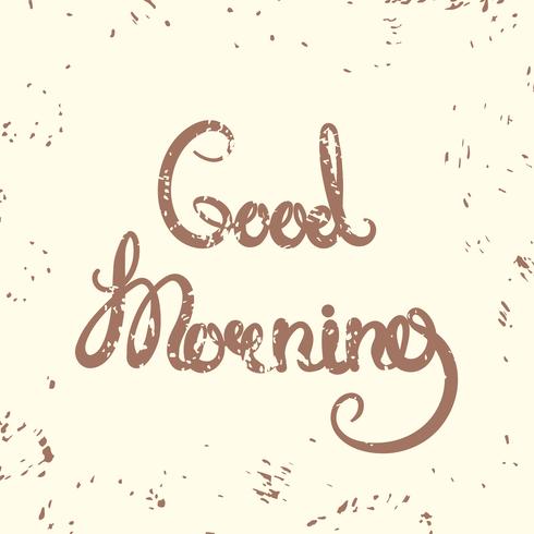 Good Morning-poster. vector