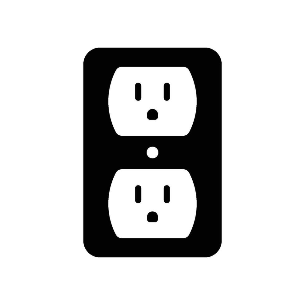 elektriciteit stopcontact icoon voor macht terminal vector