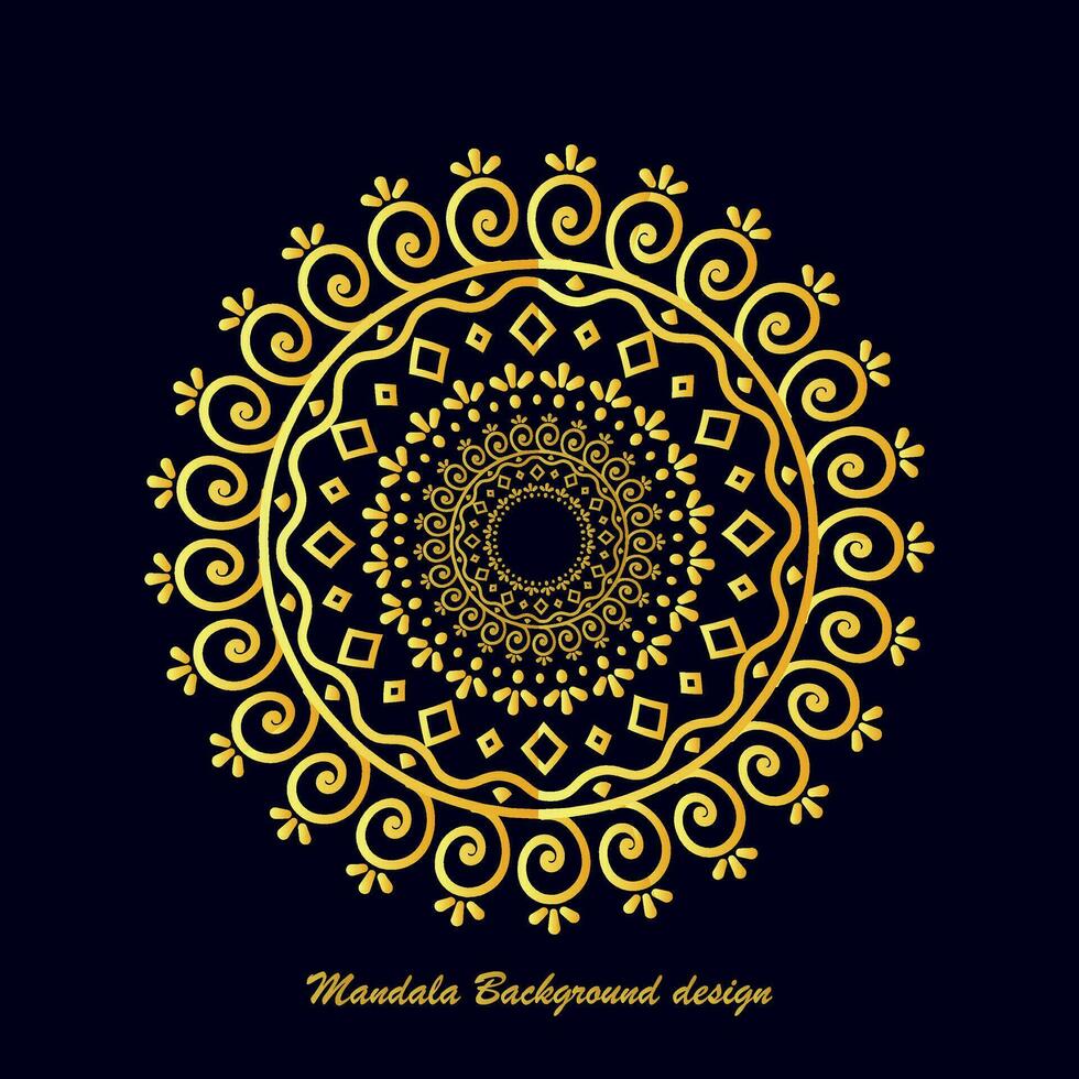 minimalistische geestelijkheid Indië, Islam mandala goud achtergronden. bruiloft mandala ornament glimmend ronde luxe Hoes voor afdrukken. bloemen getextureerd. vector
