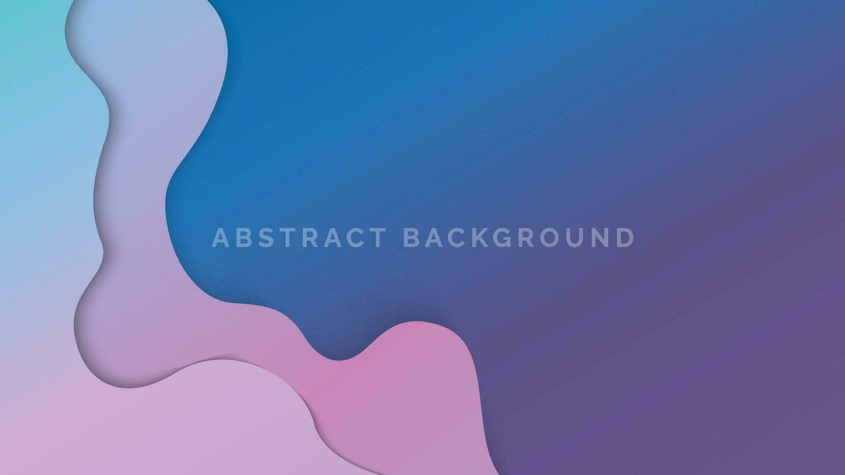 kleurrijk blauw en roze helling meetkundig abstract achtergrond met Golf lijn vector