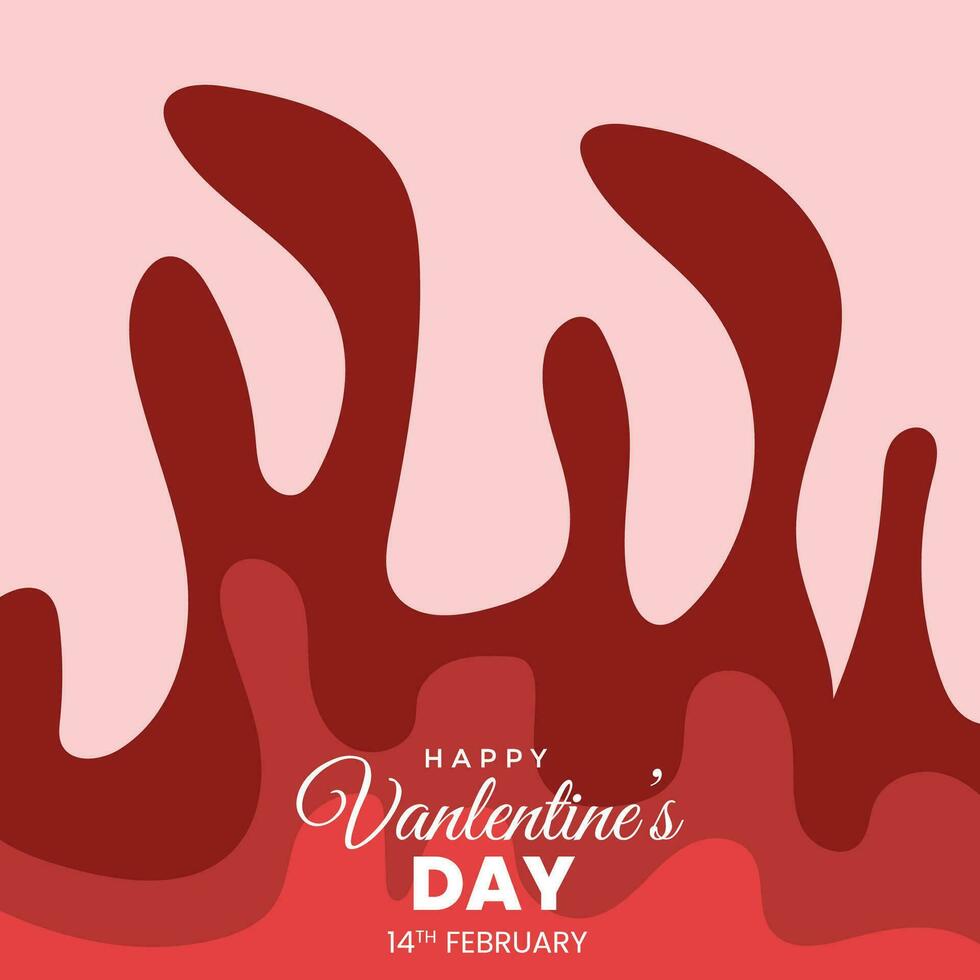 Valentijn dag abstract achtergrond met rood roos kleur vector