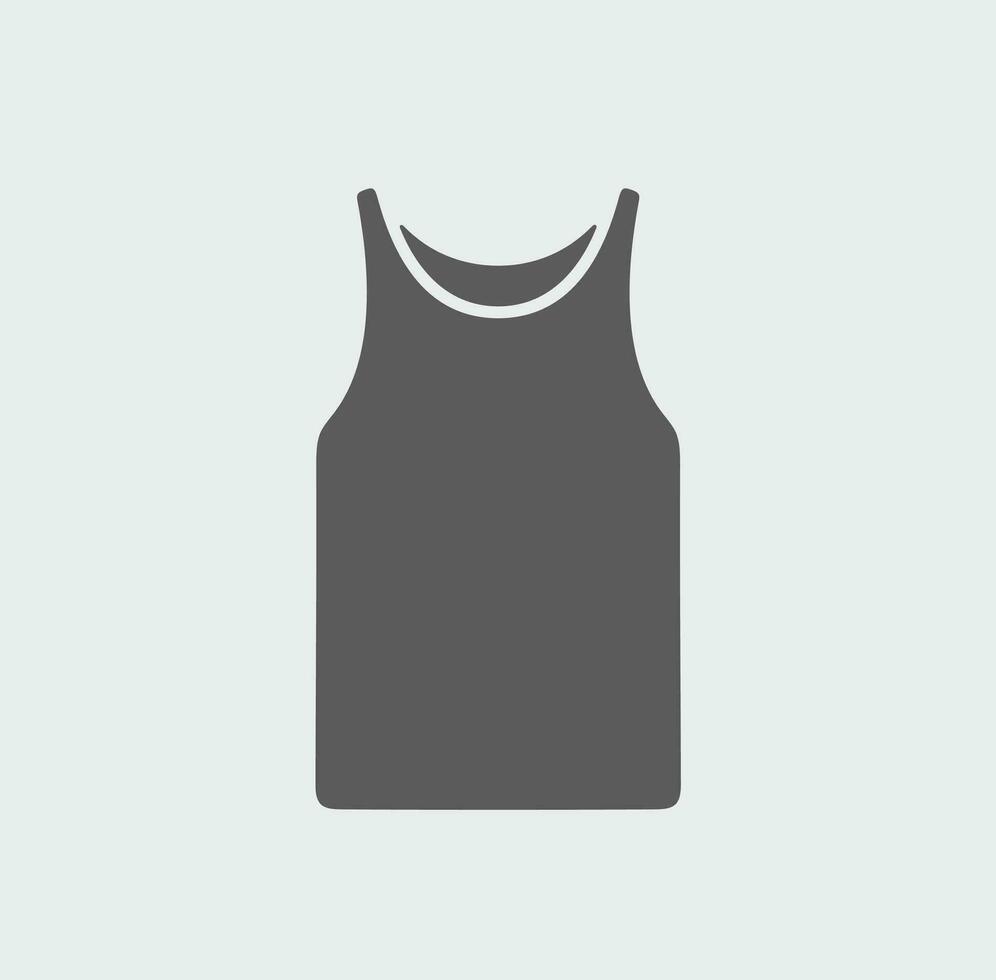 Mannen tank top icoon Aan een achtergrond. vector illustratie.