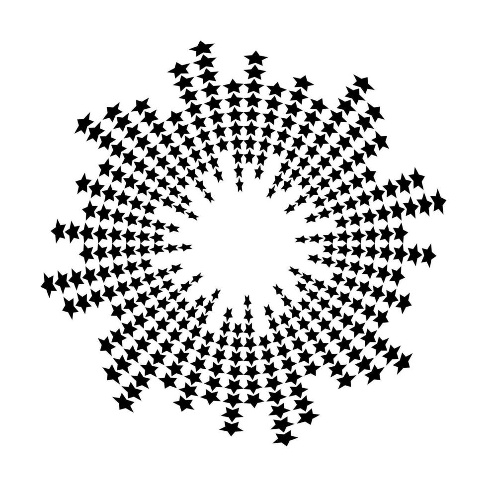 abstract equalizer muziek- geluid Golf cirkel vector icoon symbool. logo ontwerp, ster chape ronde lijn icoon, cirkel item, elementen achtergrond, illustratie
