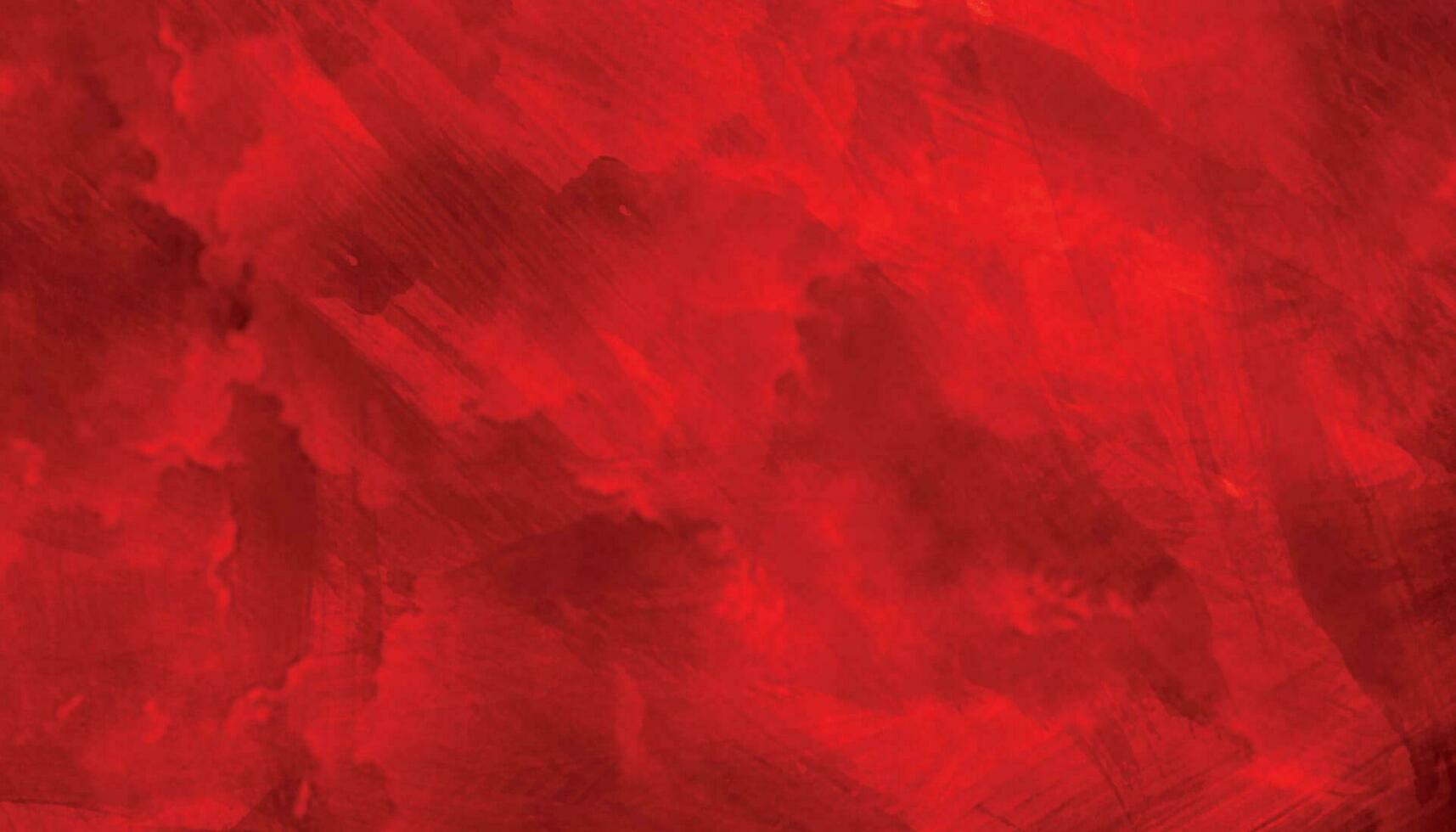rood waterverf grunge textuur. rood verf Aan een muur vector