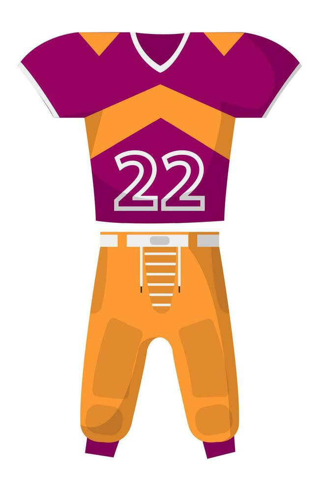 rugby Amerikaans Amerikaans voetbal speler uniform vector