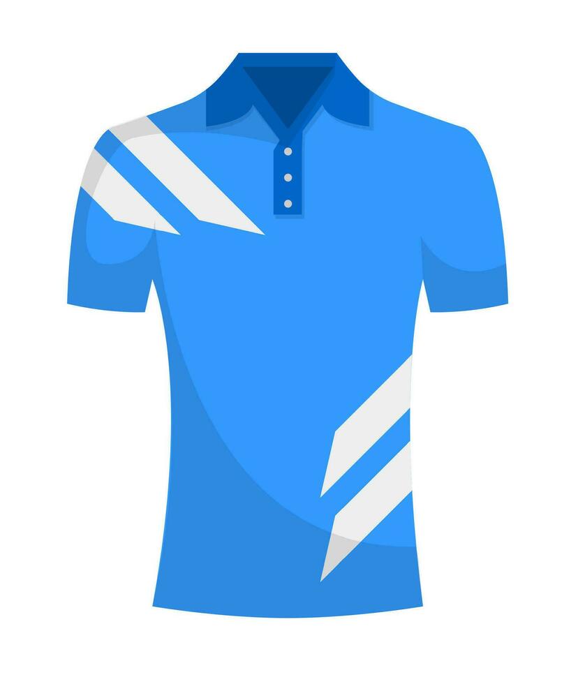 sport- polo, overhemd voor sportief activiteiten vector