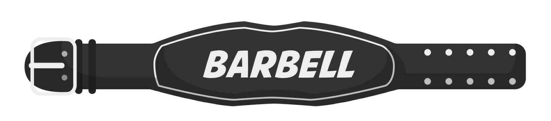 leer verstelbaar riem voor barbell lifters sport- vector