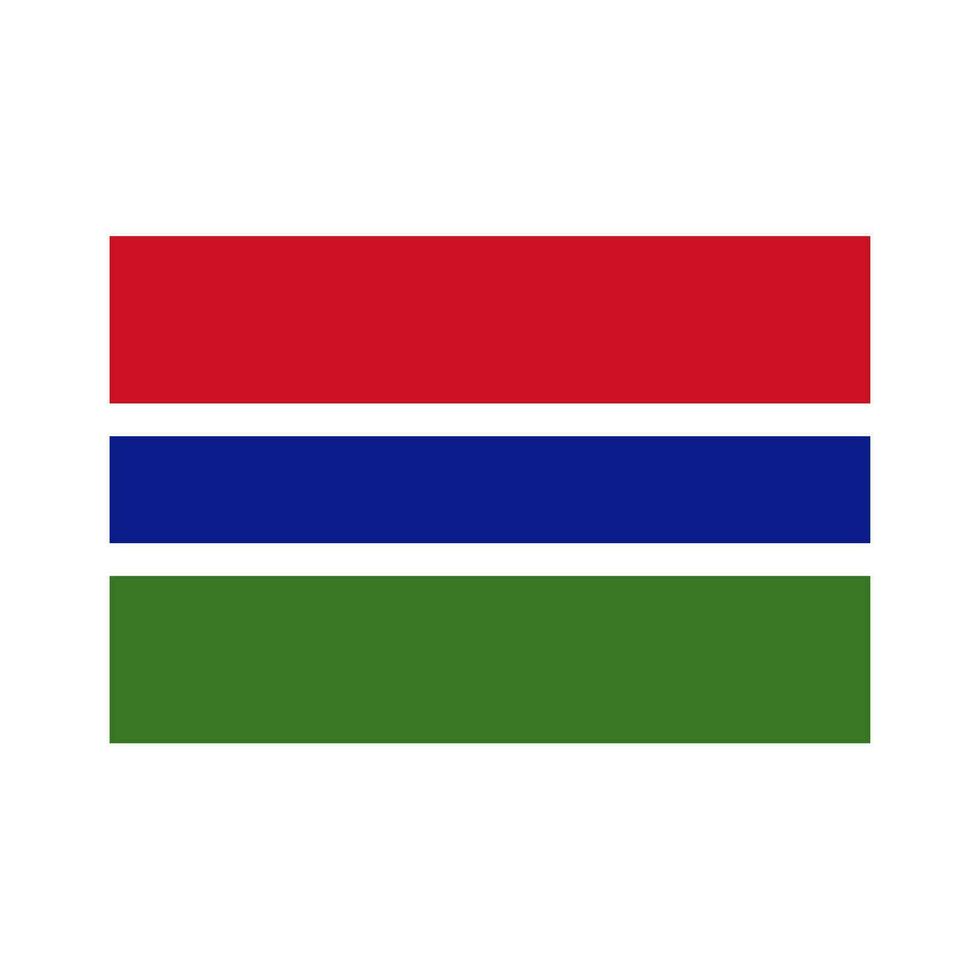 nationaal land vlag van Gambia vector