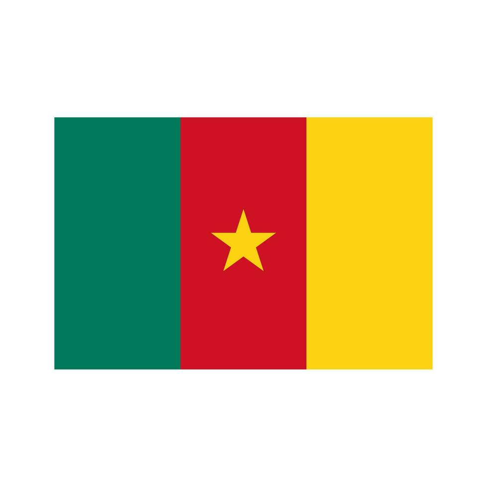 nationaal land vlag van kamerun vector
