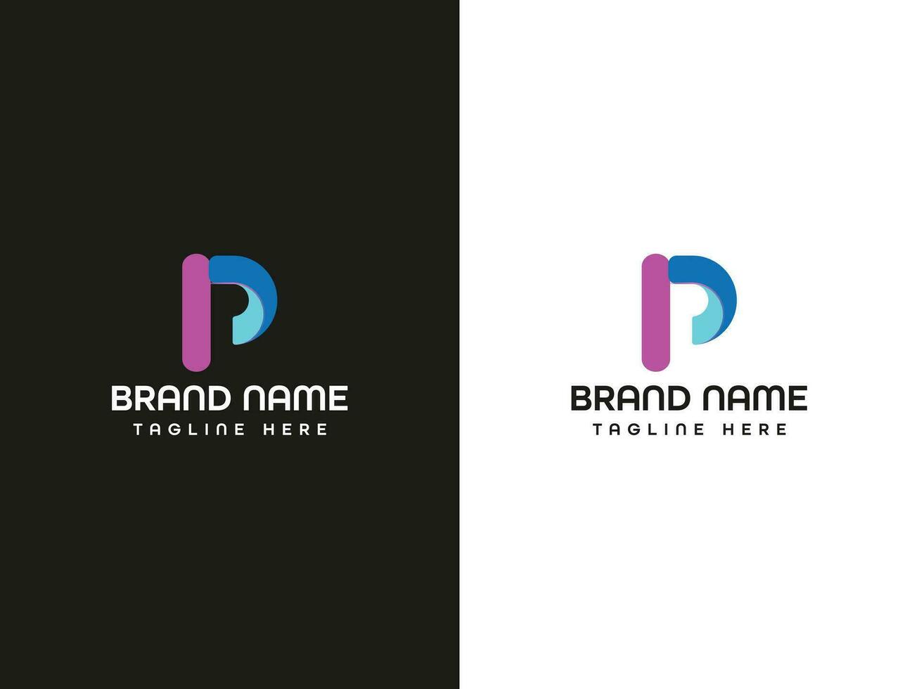 brief logo ontwerp vector