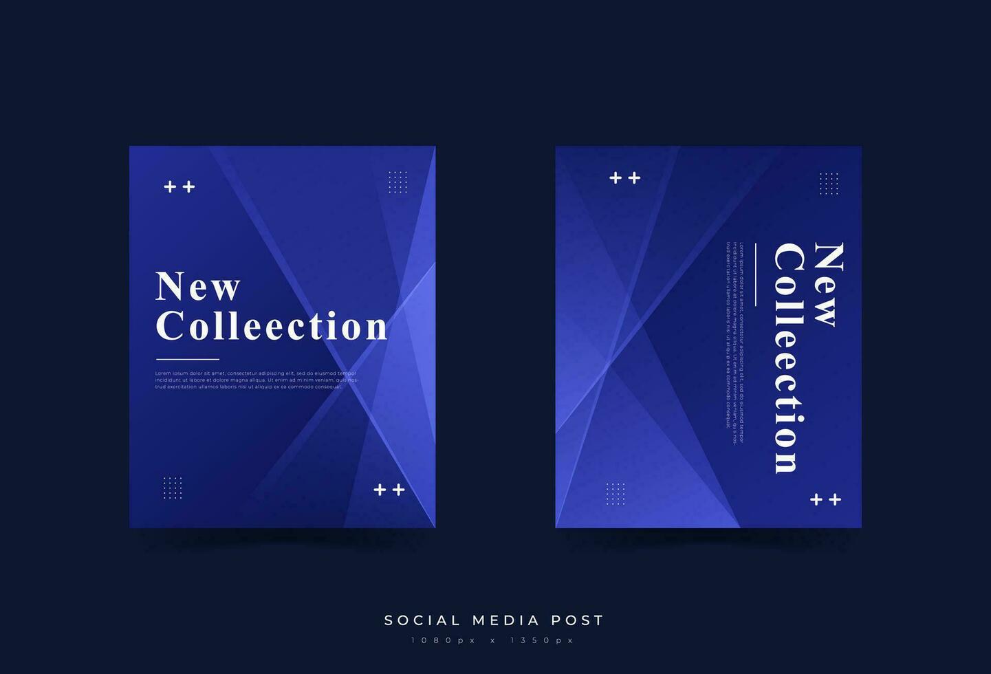 sociaal media na. blauw gradatie. schuine streep effect. abstract eps 10 vector