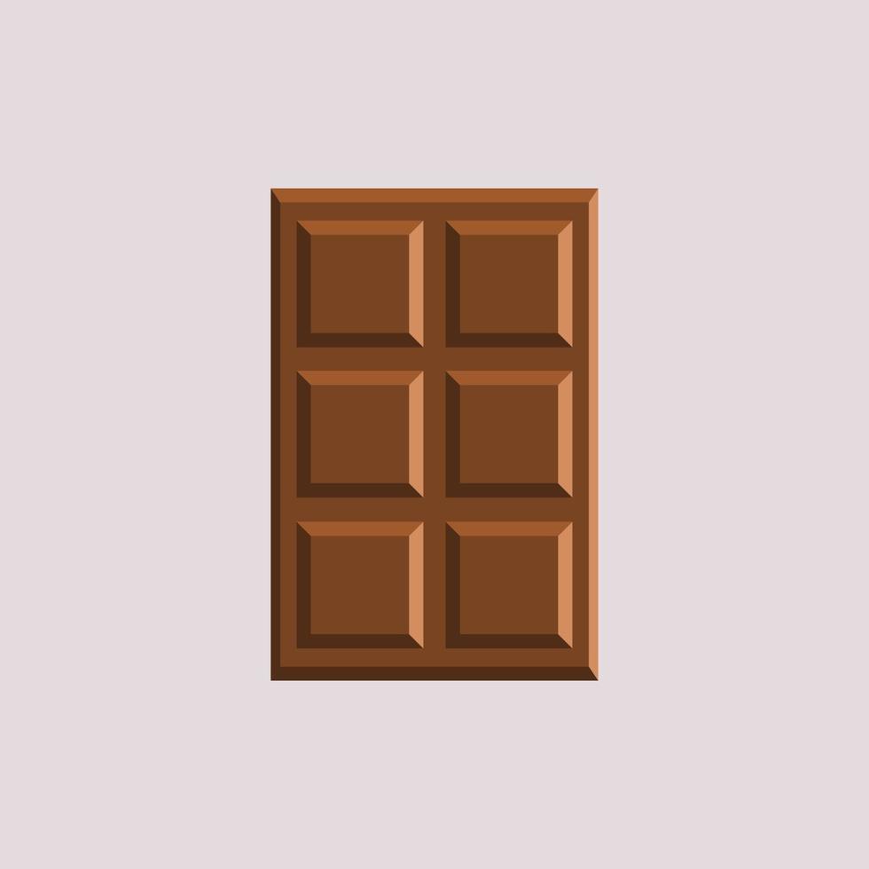 chocolade pictogram teken vlakke afbeelding vector