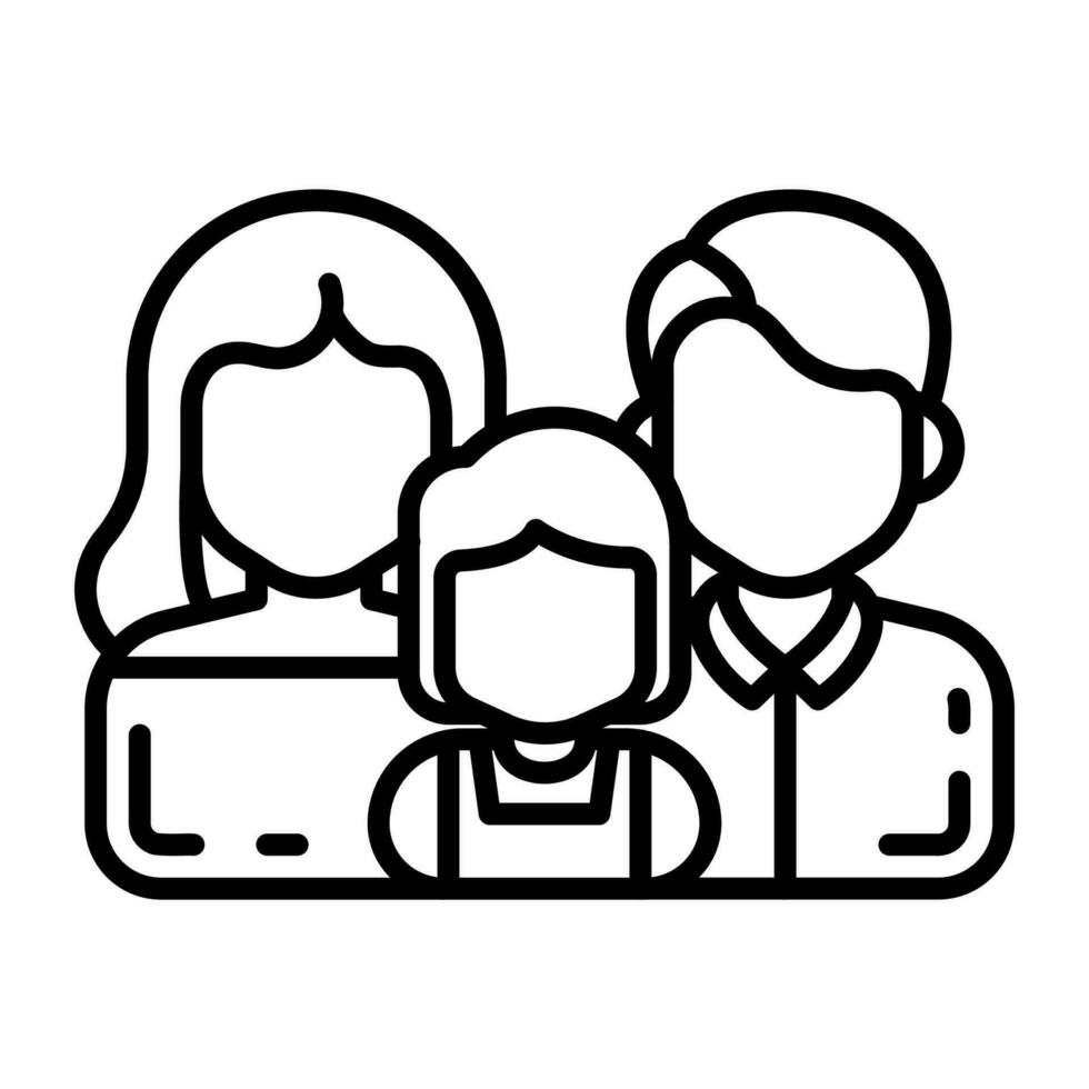 familie icoon in vector. illustratie vector