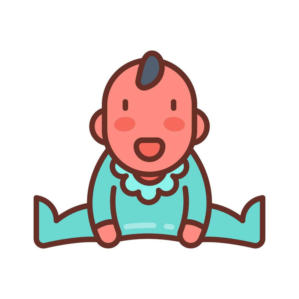 baby jongen icoon in vector. illustratie vector