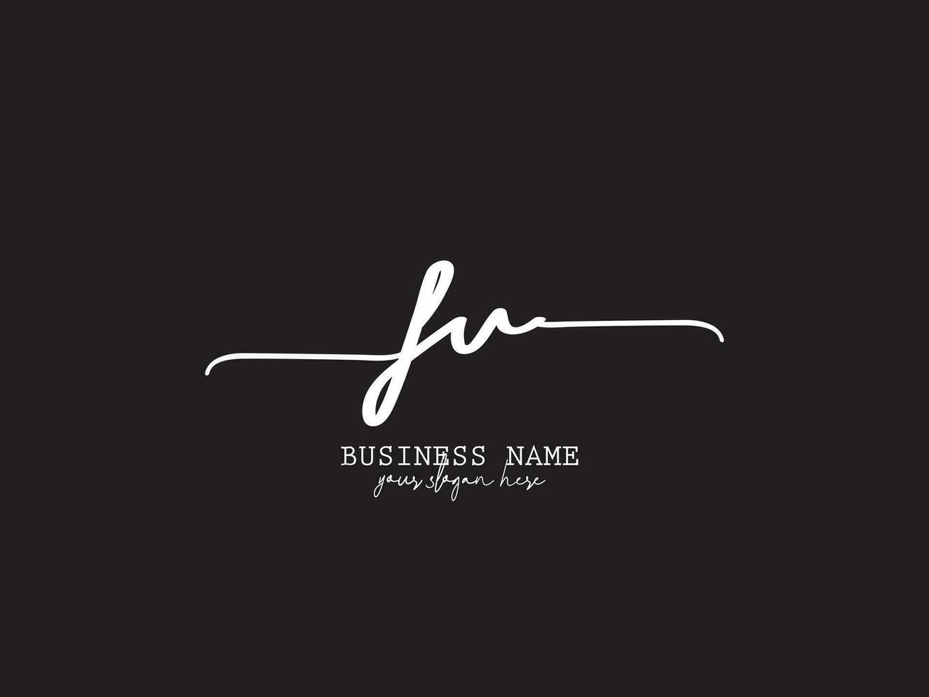 vrouwelijk typografie fu logo branding, luxe fu handtekening brief logo voor uw bloemen winkel vector