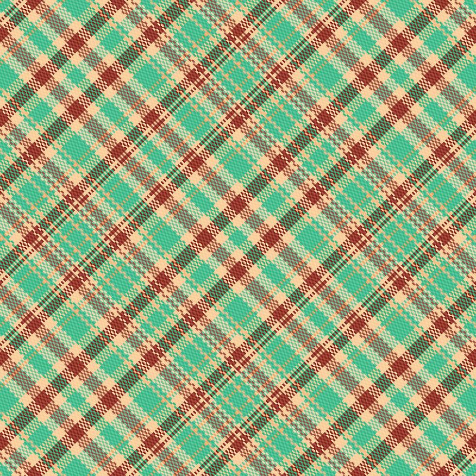 tartan geruit patroon met textuur en natuurkleur. vector