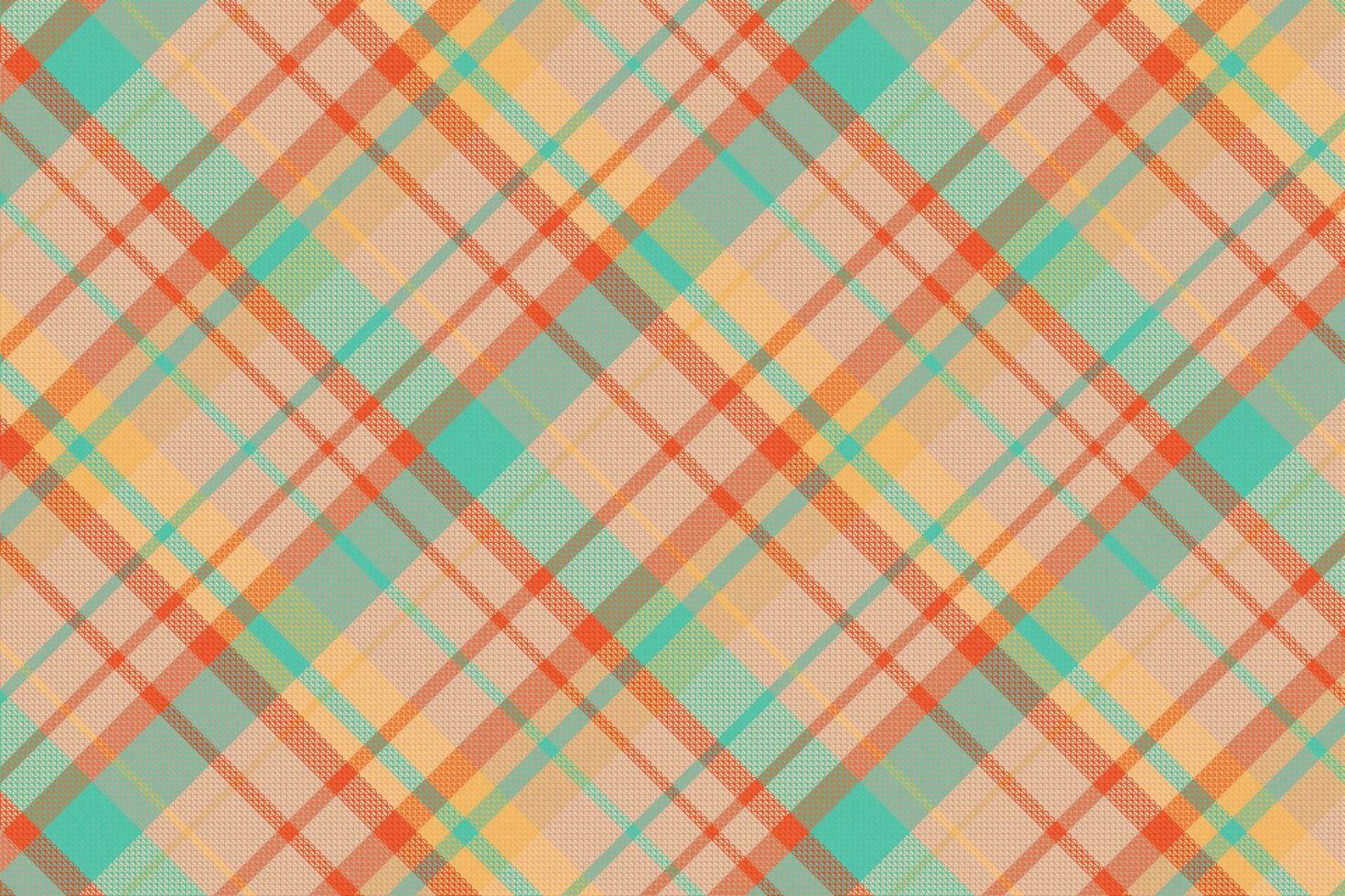 tartan geruit patroon met textuur en natuurkleur. vector