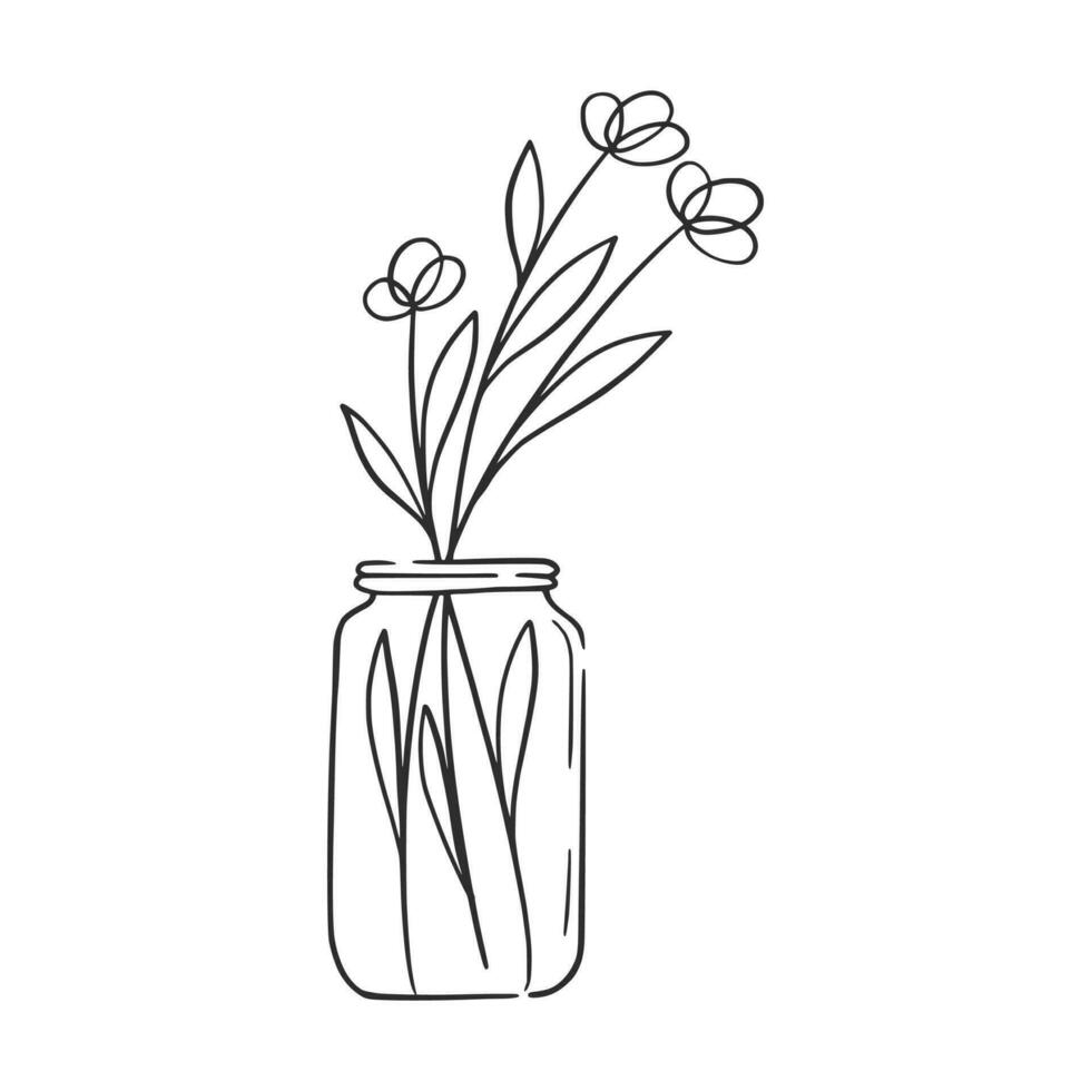 wilde bloemen clip art voor bruiloft uitnodiging vector