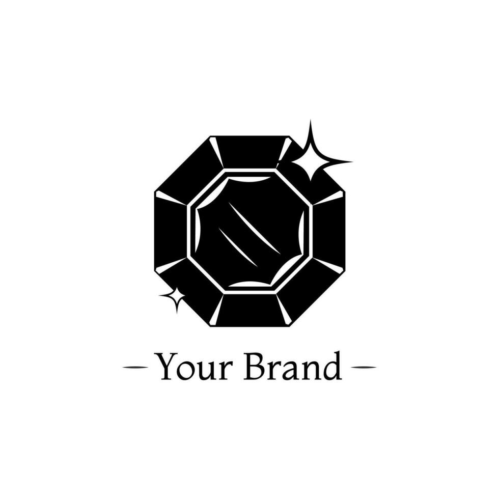 sieraden luxe merk logo bedrijf icoon illustratie ontwerp vector