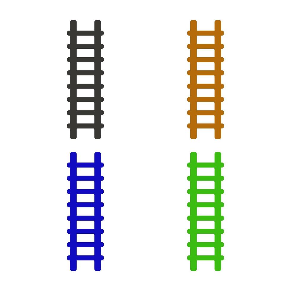 ladder geïllustreerd op een witte achtergrond vector