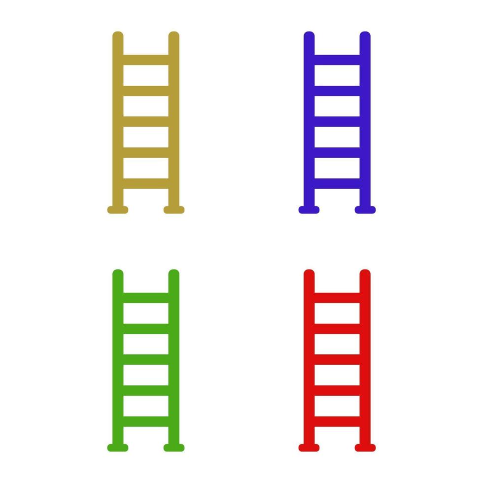 ladder geïllustreerd op een witte achtergrond vector