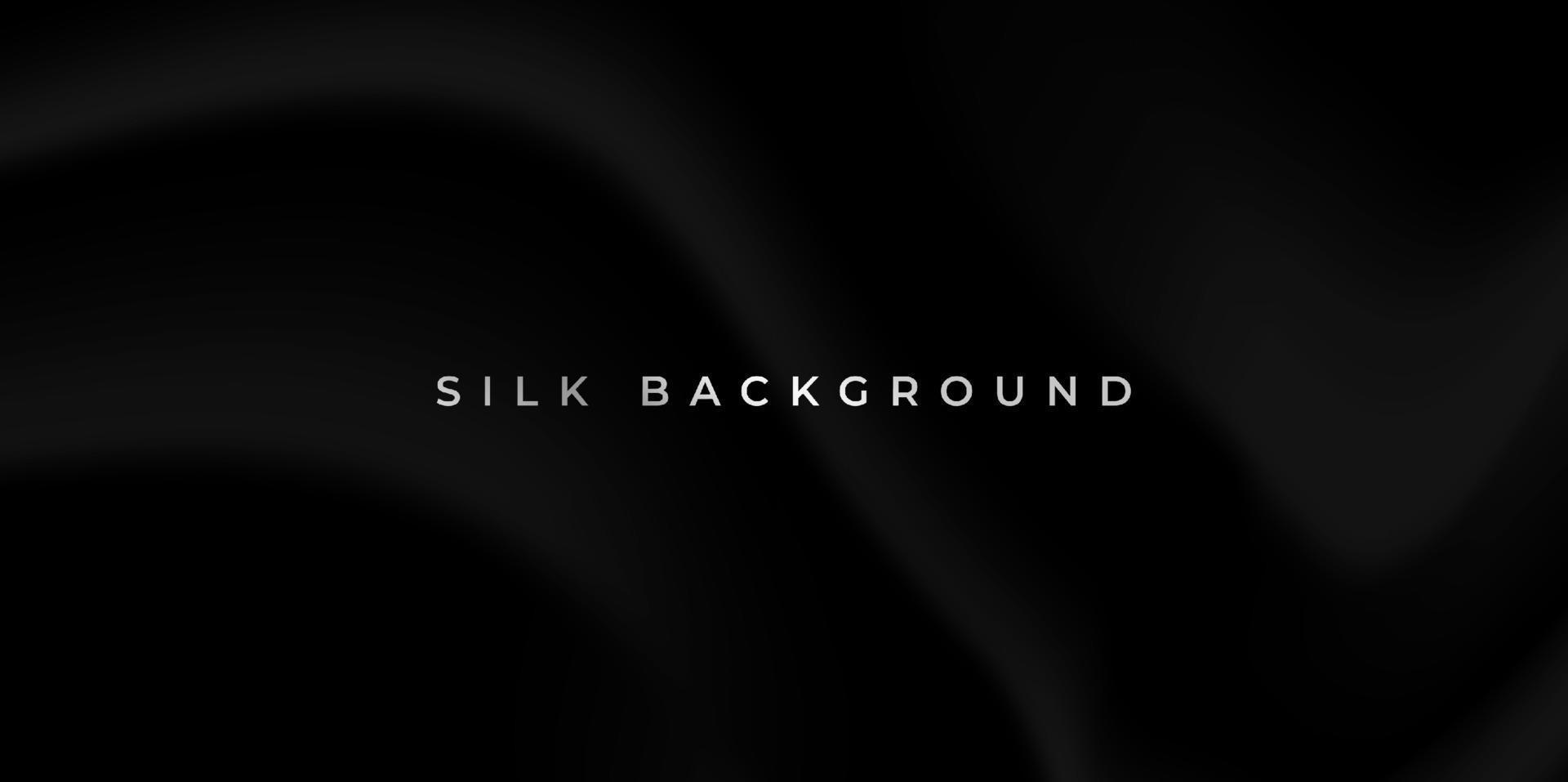 minimalistische moderne en elegante zwarte zijden doek achtergrond vector