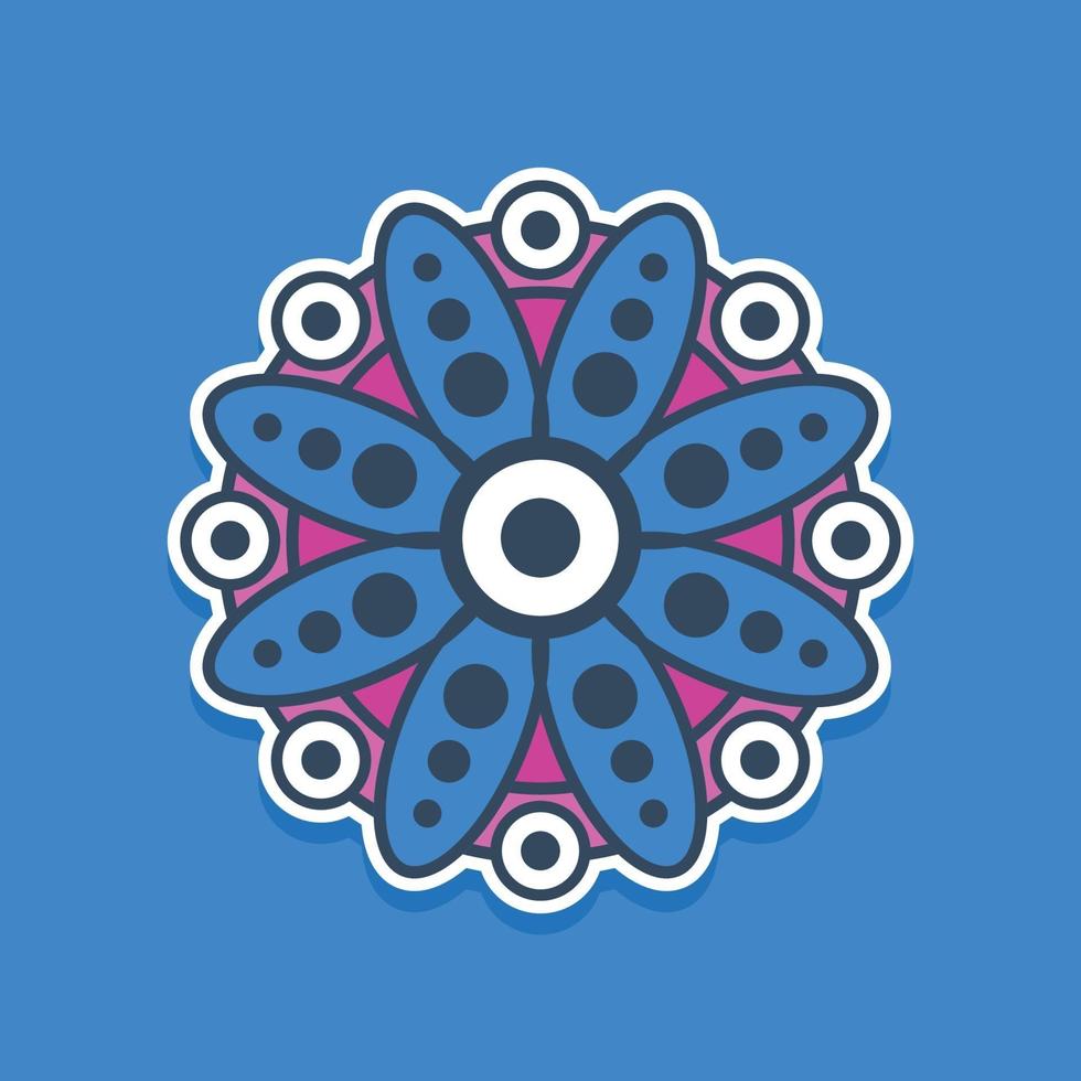 een eenvoudige moderne mandala illustratie vectorafbeeldingen vector