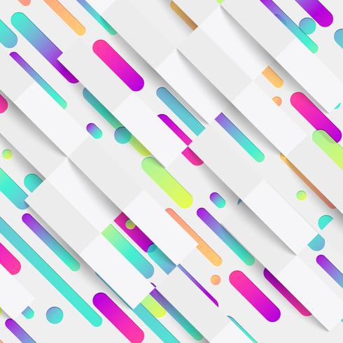 Kleurrijke abstracte achtergrond met ballen en lijnen voor reclame, vectorillustratie vector