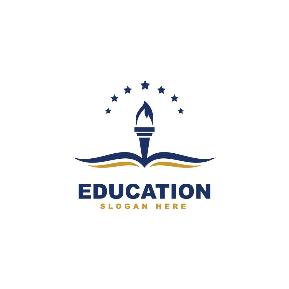 onderwijs logo sjabloon ontwerp pictogram vectorillustratie. vector