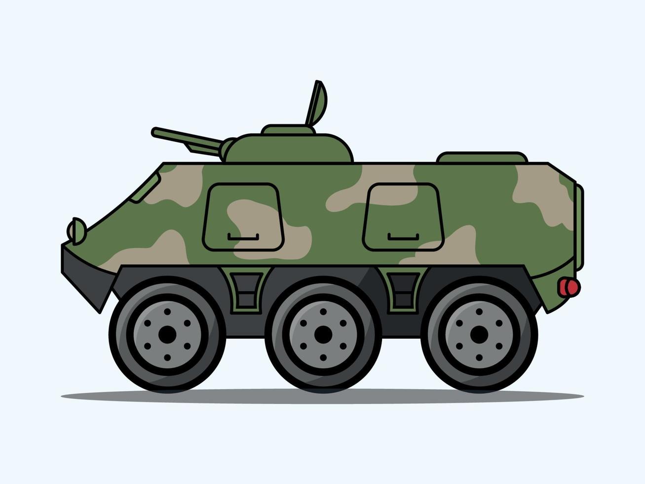 militair gevechtsvoertuig vector