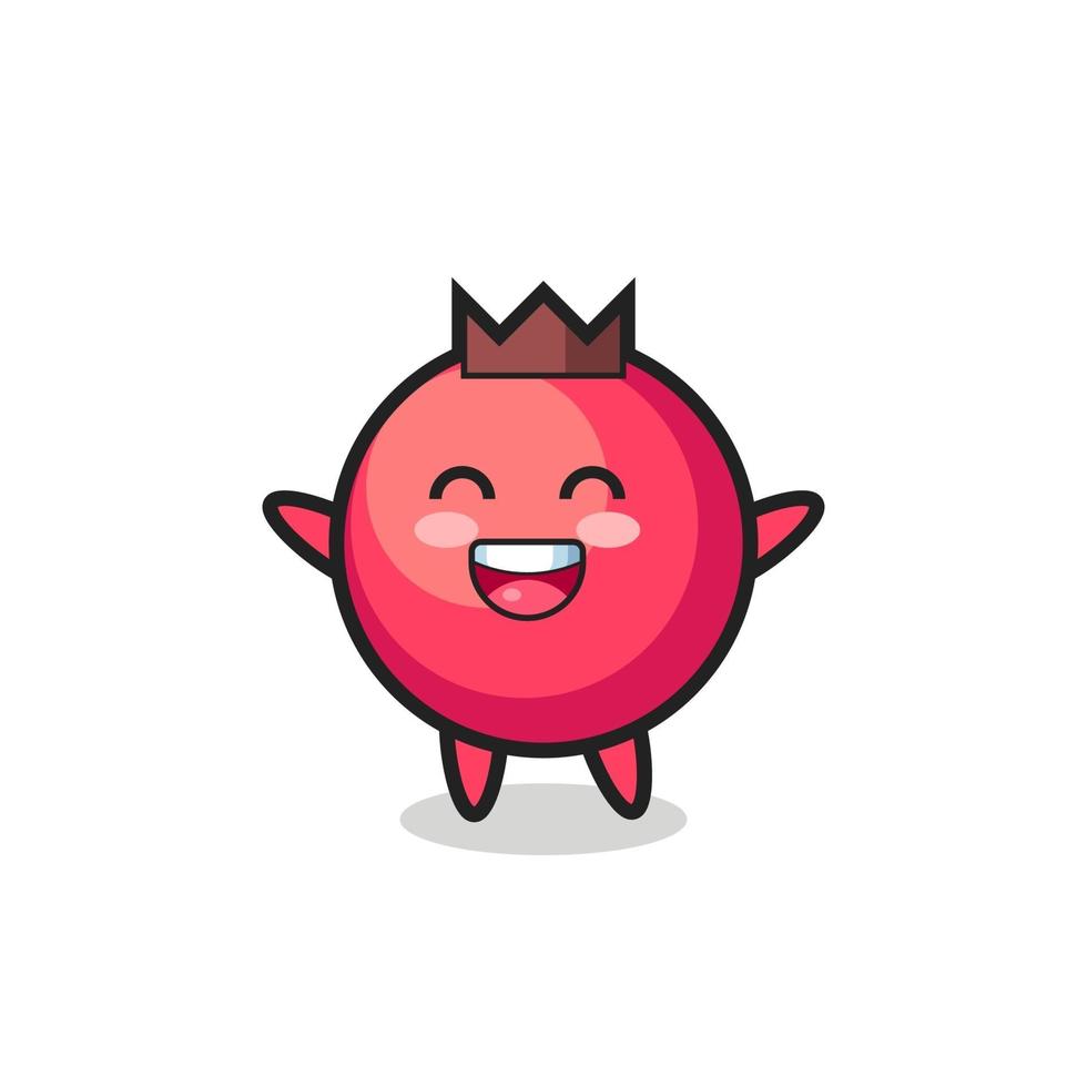 happy baby cranberry stripfiguur vector