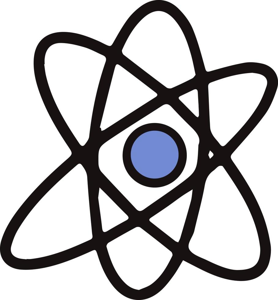 vector geïsoleerd element terug naar school wetenschap atoom
