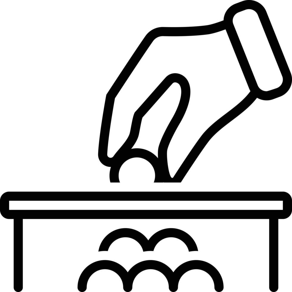 lijnpictogram voor donatie vector