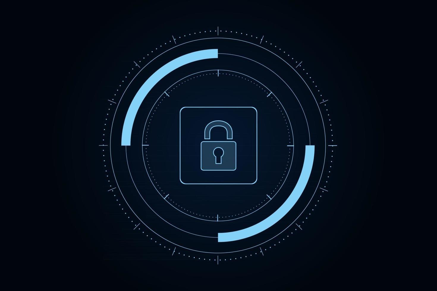 cyberbeveiligingstechnologieconcept, schild met sleutelgatpictogram vector