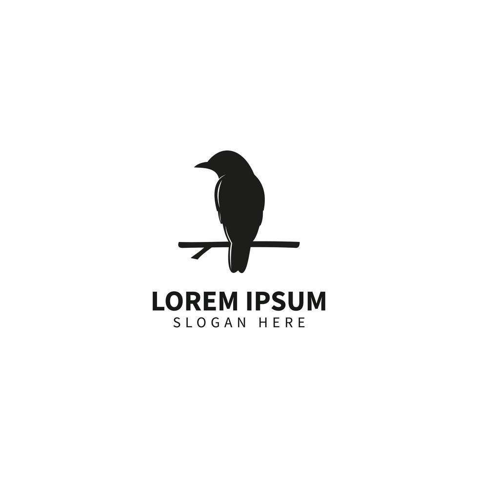 vogel logo sjabloon, dier logo ontwerp vector