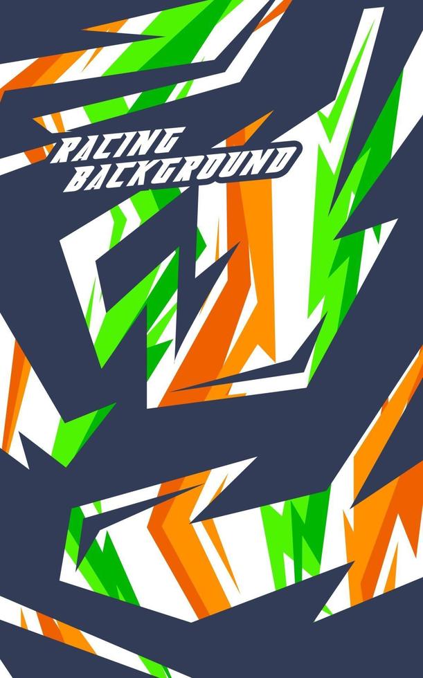 abstracte geometrische achtergrond voor sport, t-shirt, racewagen livery. vector