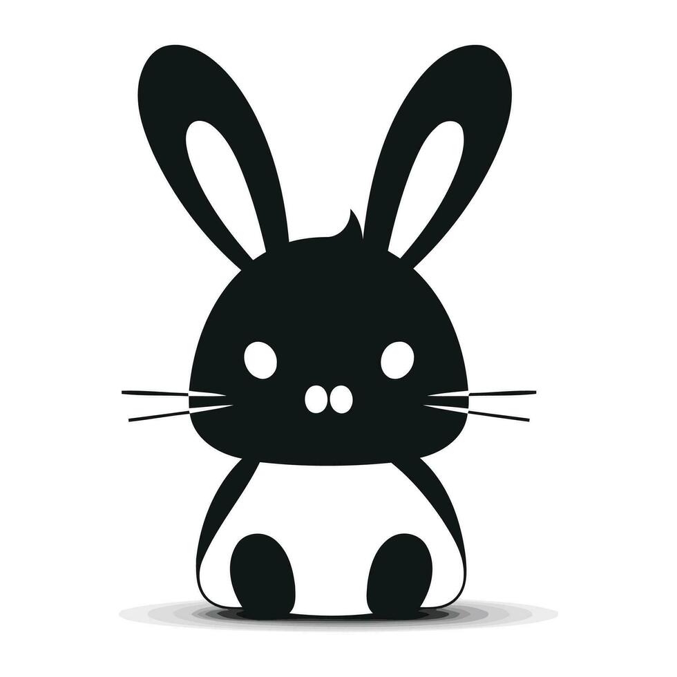 konijn icoon. schattig dier tekenfilm en karakter thema. geïsoleerd ontwerp. vector illustratie