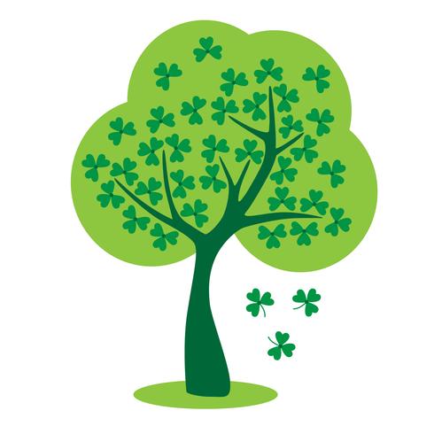 saint Patricks dag klavertje vector