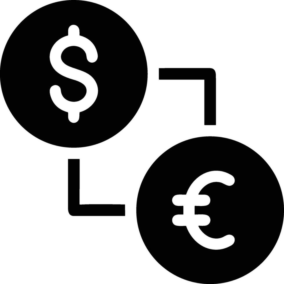 geld uitwisseling betaling icoon symbool vector afbeelding. illustratie van de dollar valuta munt grafisch ontwerp beeld