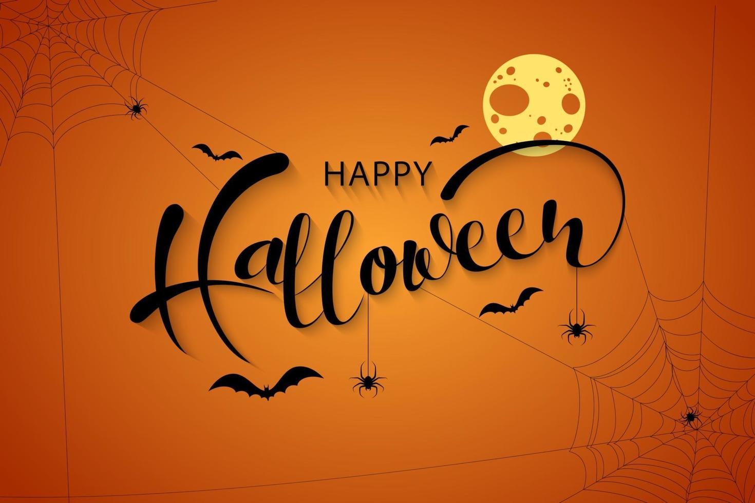 happy halloween-verkoopbanners of achtergrond voor feestuitnodigingen vector