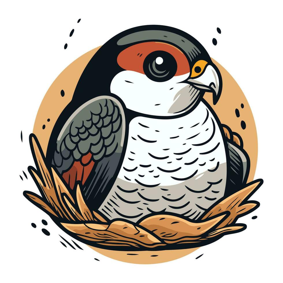 duif in de nest. vector illustratie voor uw ontwerp.